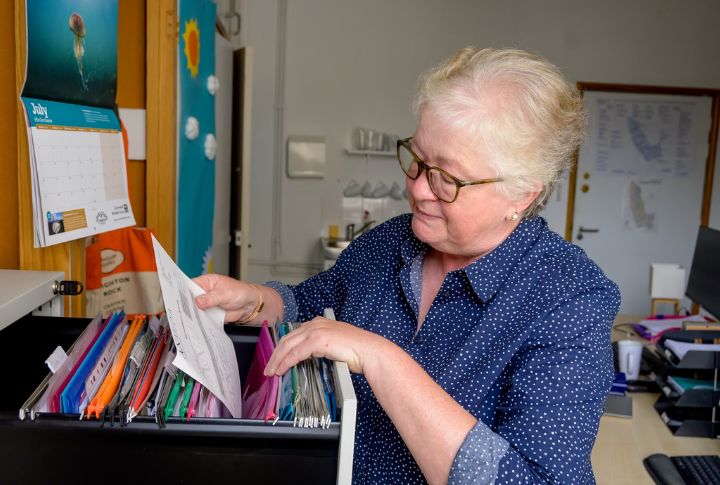 Filing Paper By Hand