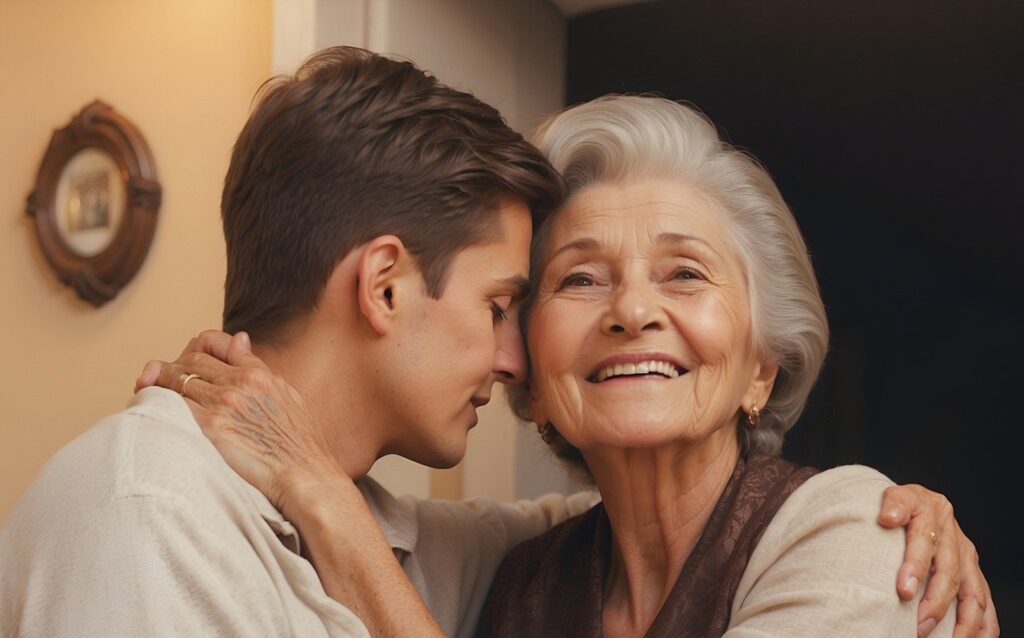 woman, grandmother, love