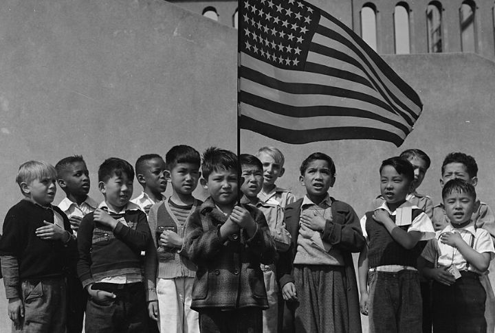 Standing For The Pledge Of Allegiance