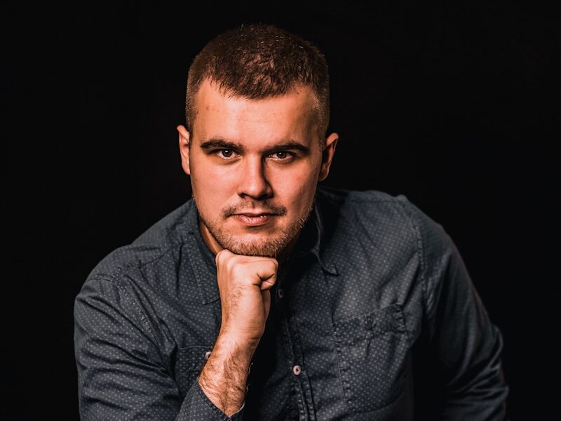 man sitting on chair