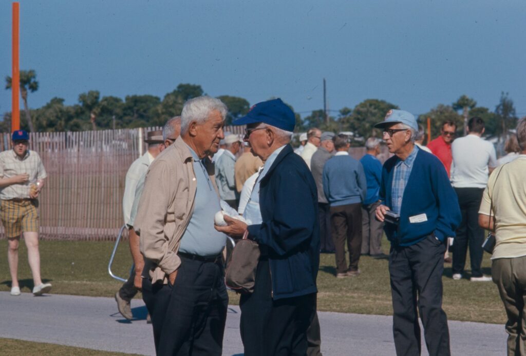 Senior citizens at Mets training camp