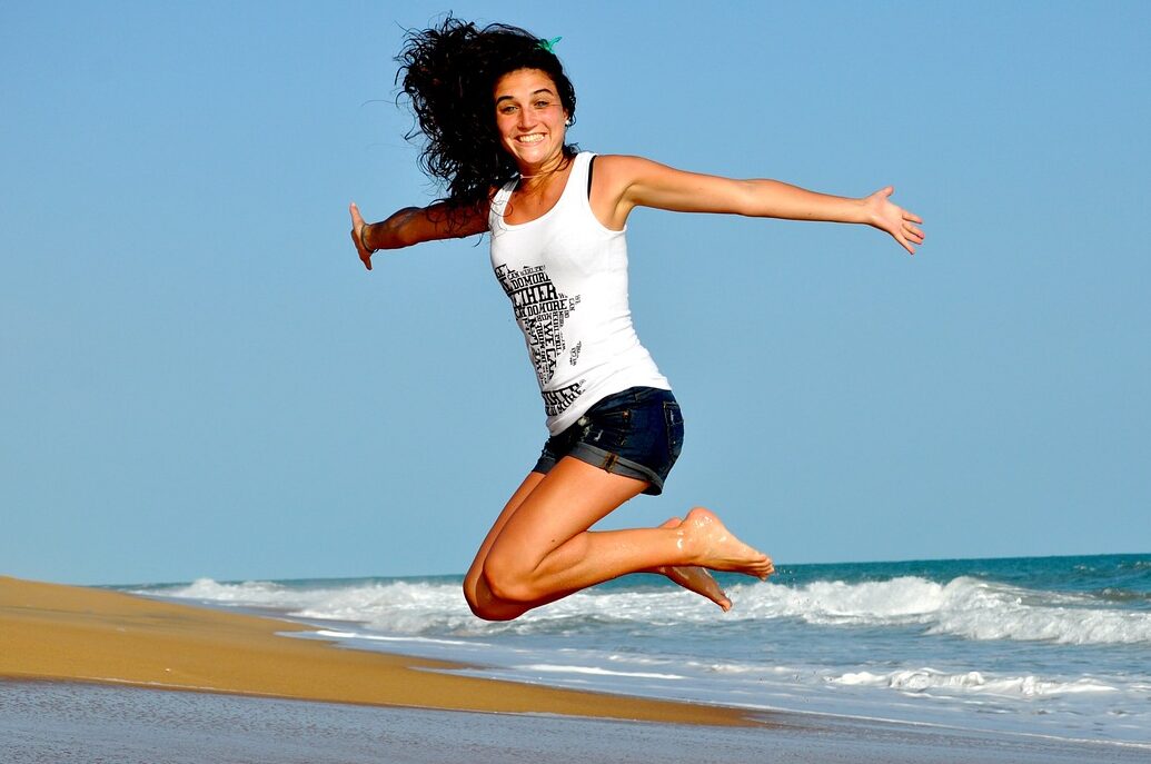 woman, beach, jump, happy woman, female, happy, smiling, smile, waves, sand, sea, ocean, ocean waves, brunette, brunette woman, jumping girl, shore, seashore, woman, woman, woman, beach, beach, happy woman, nature, happy, happy, happy, happy, happy, smile